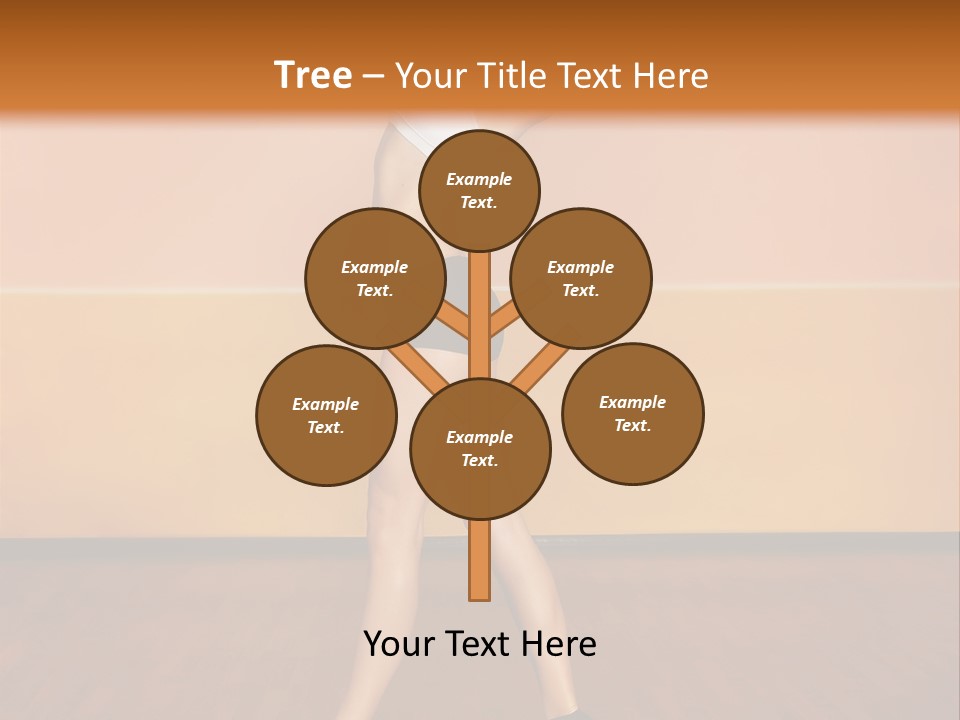 A Woman Is Dancing On A Wooden Floor PowerPoint Template