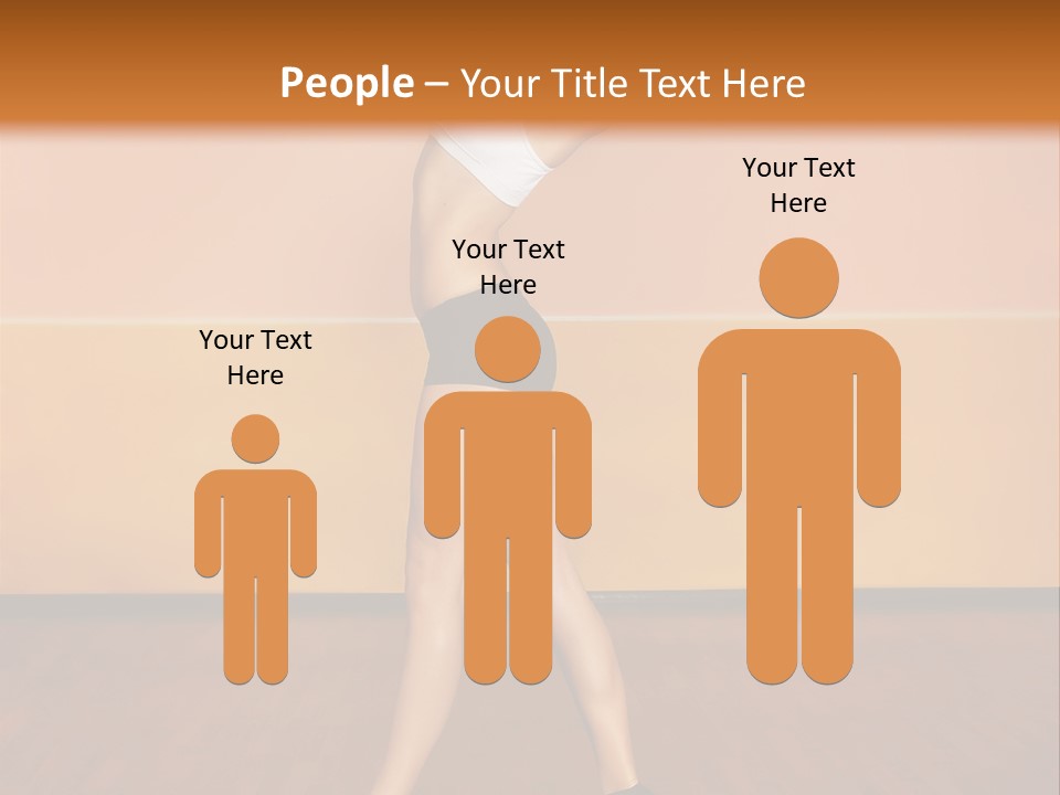 A Woman Is Dancing On A Wooden Floor PowerPoint Template