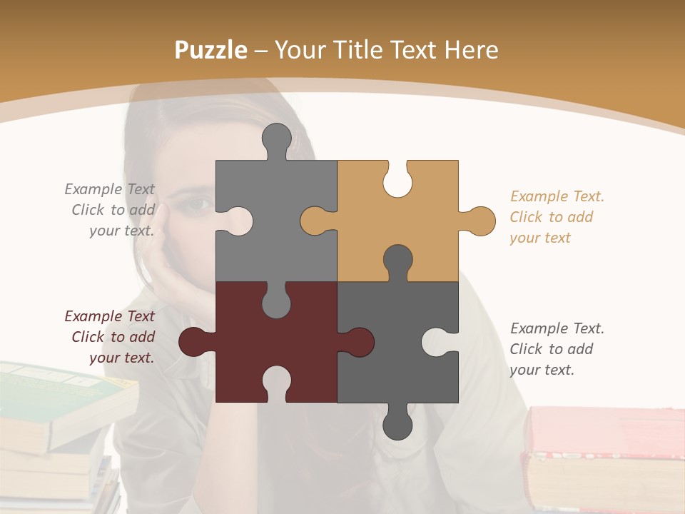 Teenager Class Bored PowerPoint Template