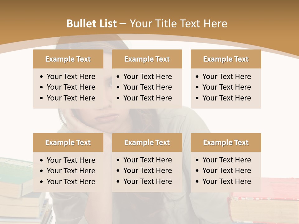 Teenager Class Bored PowerPoint Template