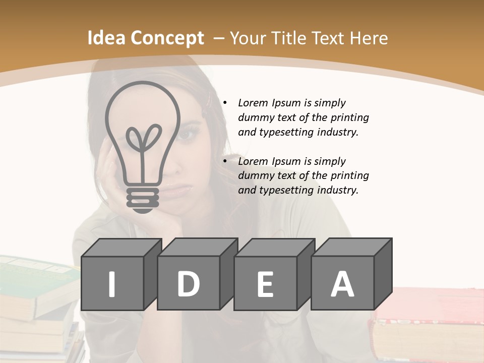 Teenager Class Bored PowerPoint Template