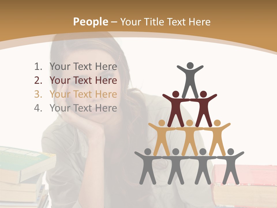 Teenager Class Bored PowerPoint Template