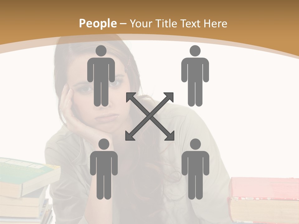 Teenager Class Bored PowerPoint Template