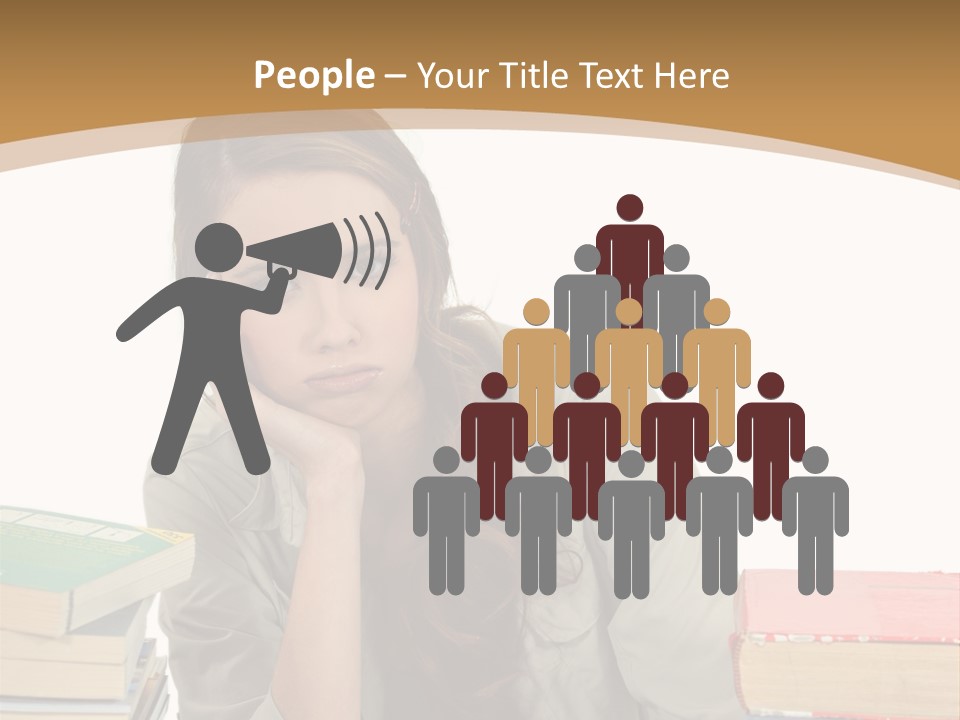 Teenager Class Bored PowerPoint Template