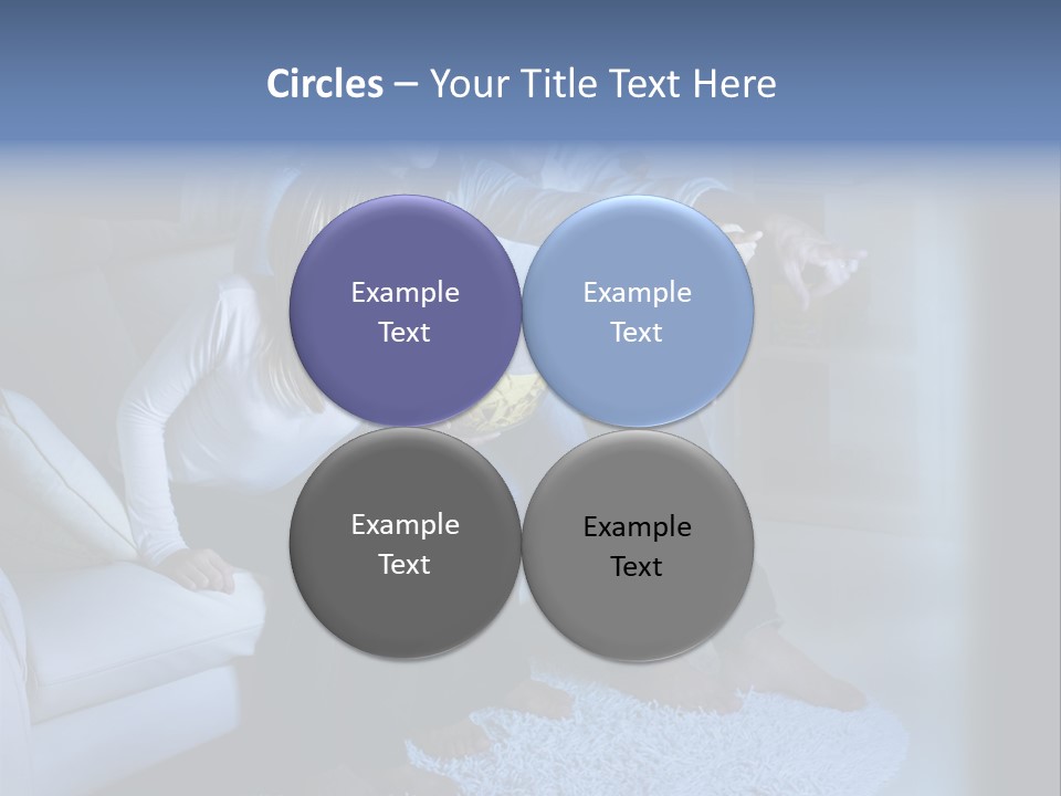 Lcd Couch Room PowerPoint Template