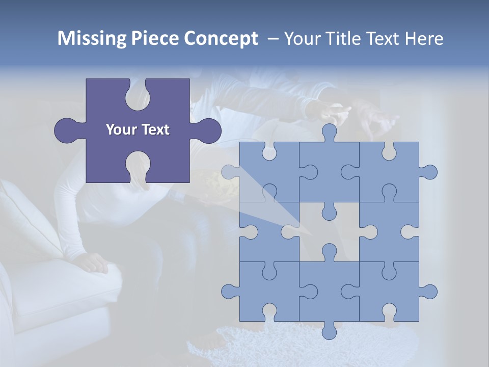 Lcd Couch Room PowerPoint Template