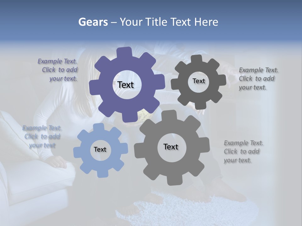 Lcd Couch Room PowerPoint Template