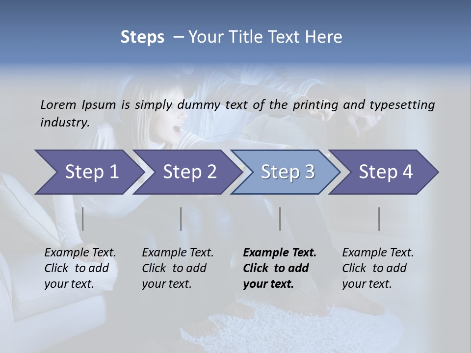 Lcd Couch Room PowerPoint Template