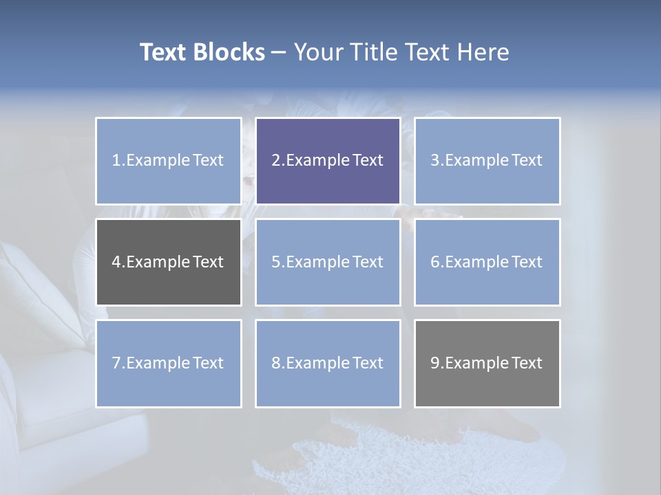 Lcd Couch Room PowerPoint Template