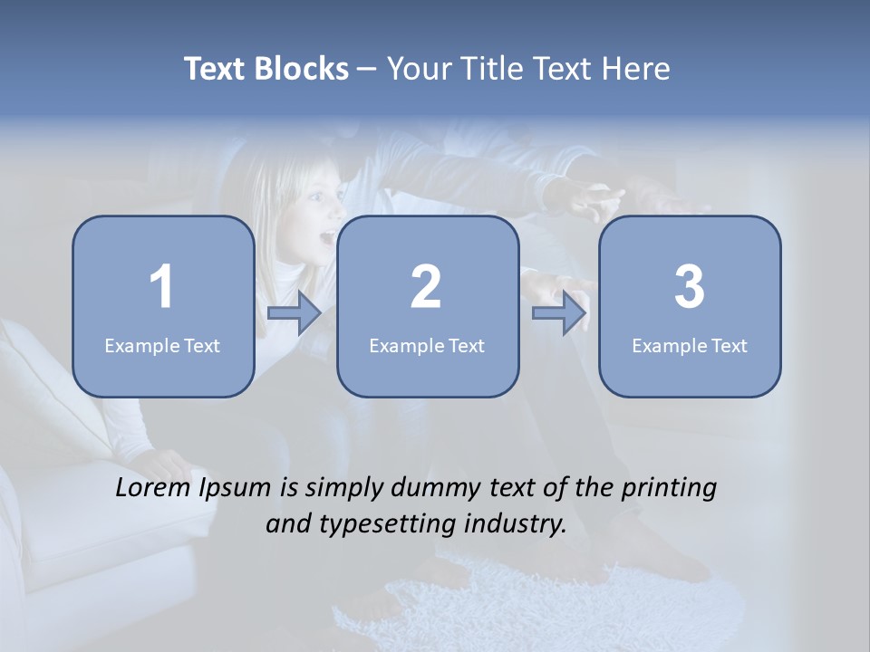 Lcd Couch Room PowerPoint Template
