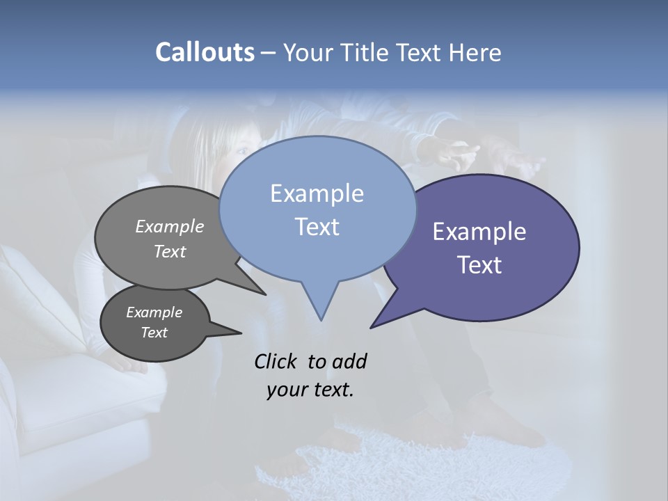 Lcd Couch Room PowerPoint Template