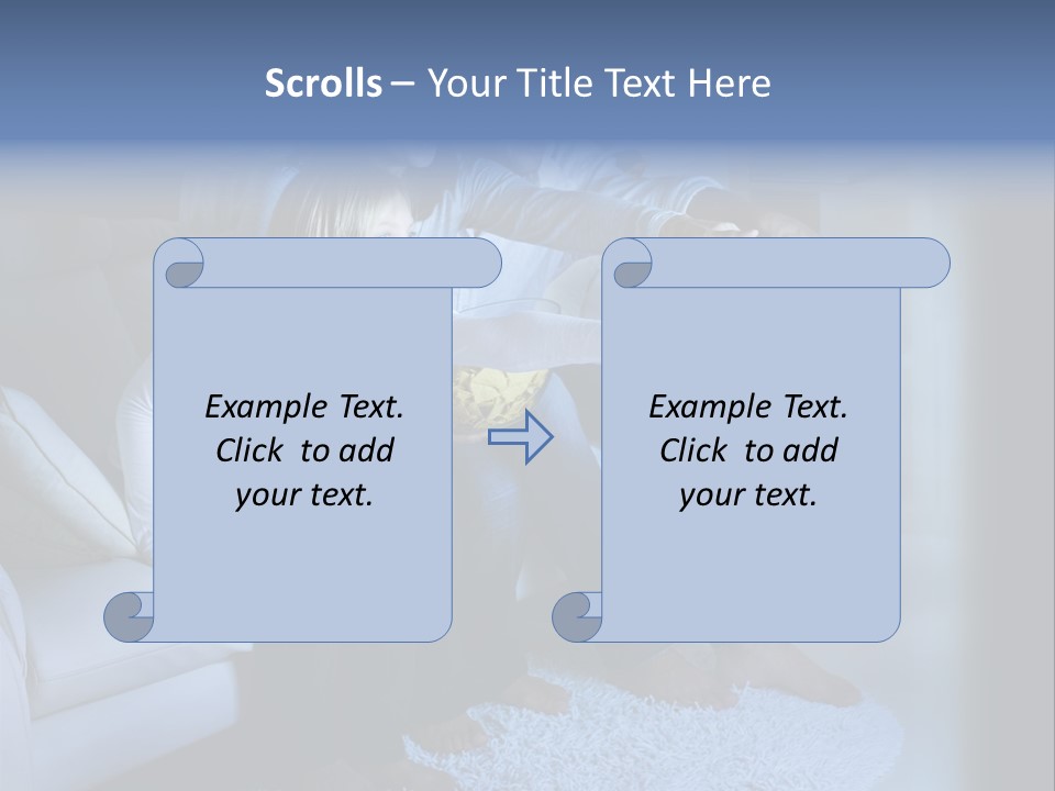Lcd Couch Room PowerPoint Template