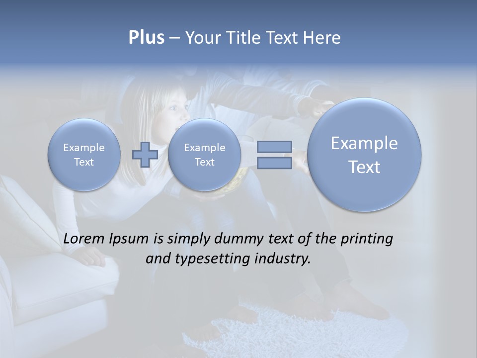 Lcd Couch Room PowerPoint Template