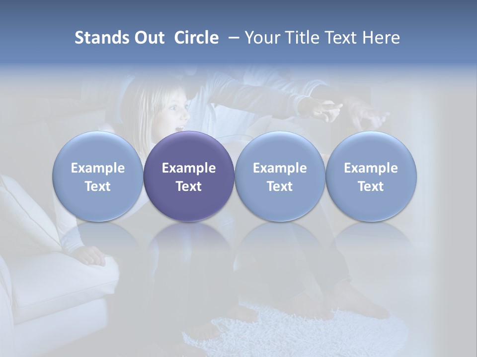 Lcd Couch Room PowerPoint Template