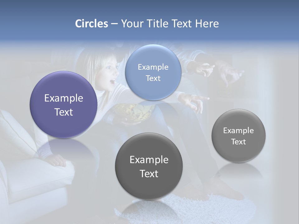 Lcd Couch Room PowerPoint Template