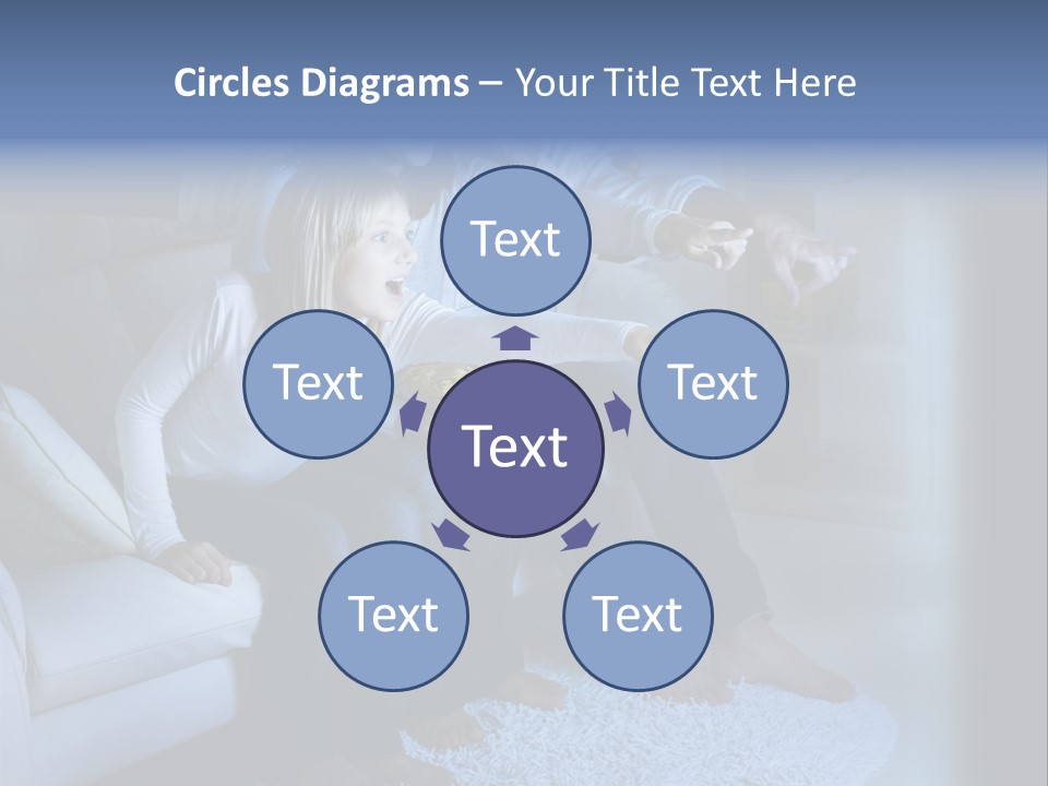 Lcd Couch Room PowerPoint Template