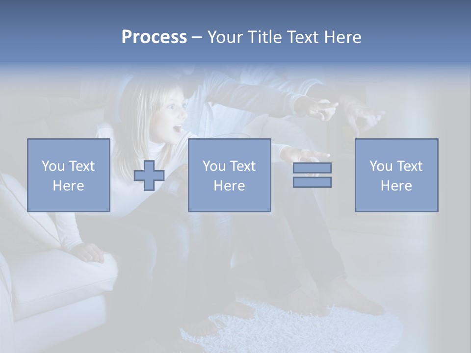 Lcd Couch Room PowerPoint Template