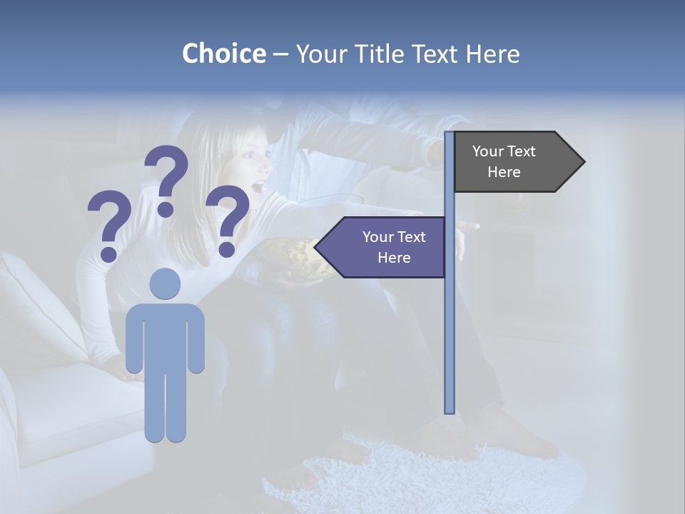 Lcd Couch Room PowerPoint Template