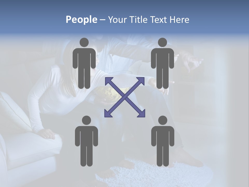 Lcd Couch Room PowerPoint Template