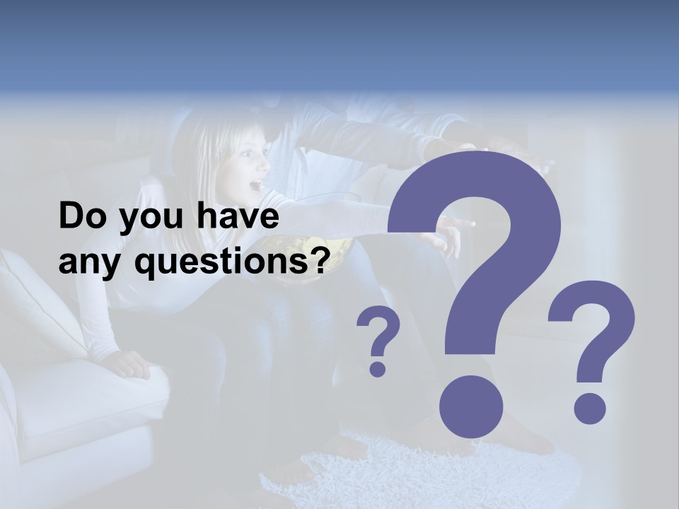 Lcd Couch Room PowerPoint Template