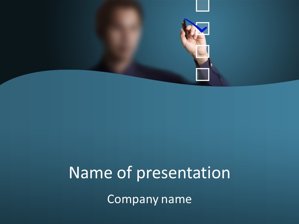 Teaching Tick Write PowerPoint Template