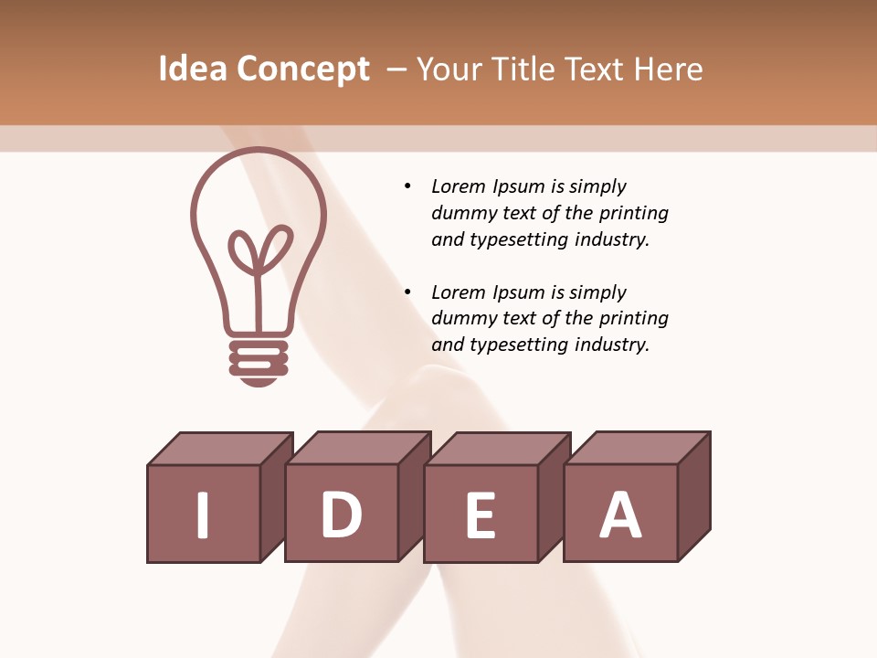 People Girl White PowerPoint Template