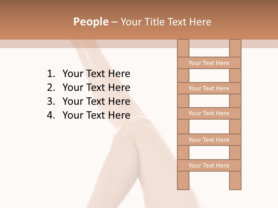 People Girl White PowerPoint Template
