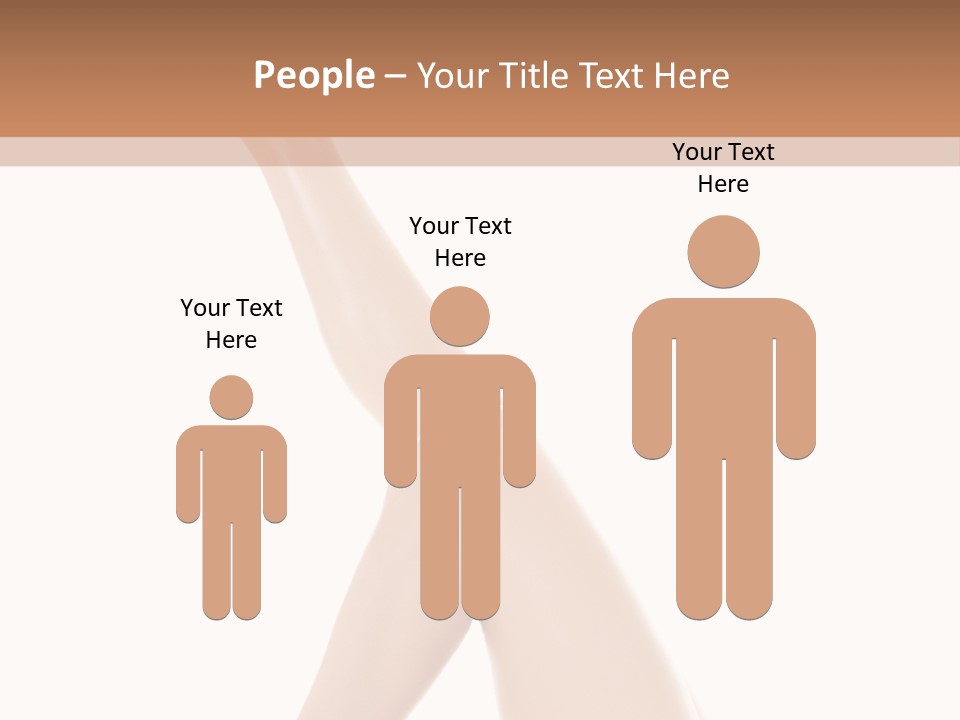 People Girl White PowerPoint Template