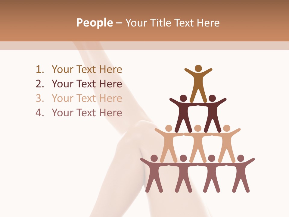 People Girl White PowerPoint Template