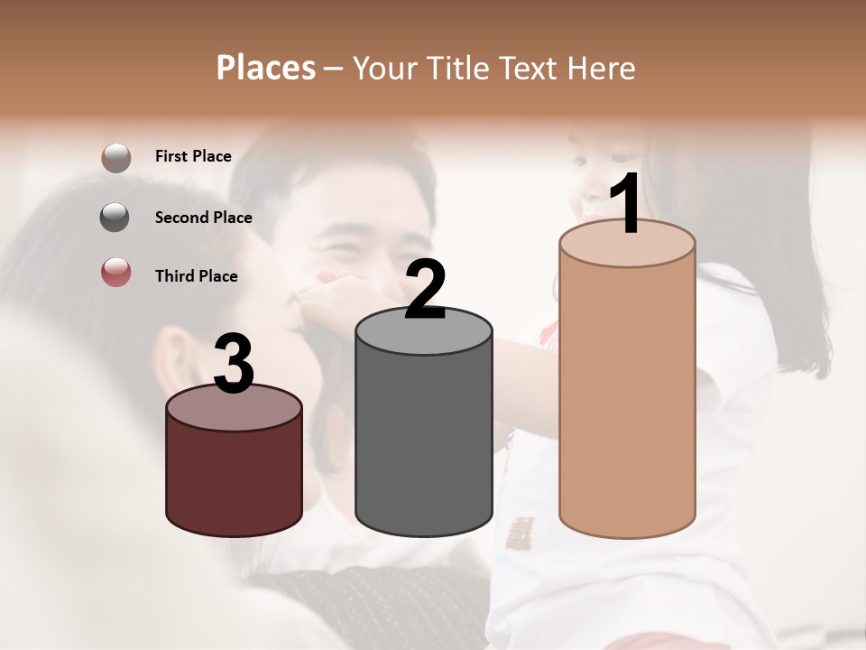 Home Relaxing Daughter PowerPoint Template