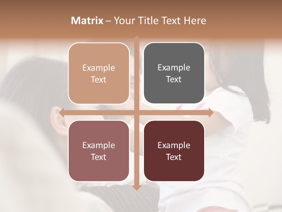 Home Relaxing Daughter PowerPoint Template