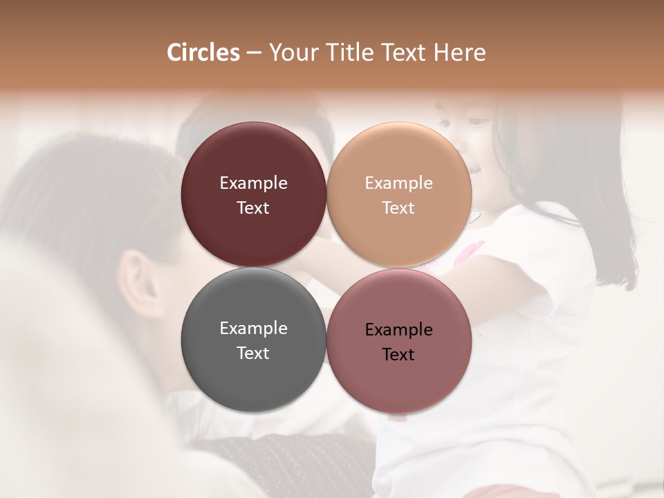 Home Relaxing Daughter PowerPoint Template