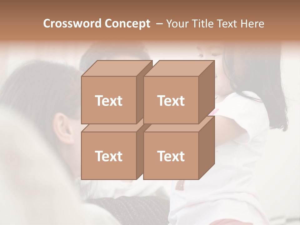 Home Relaxing Daughter PowerPoint Template