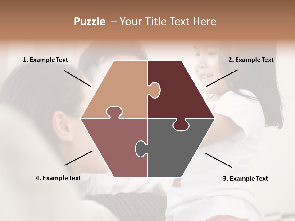 Home Relaxing Daughter PowerPoint Template