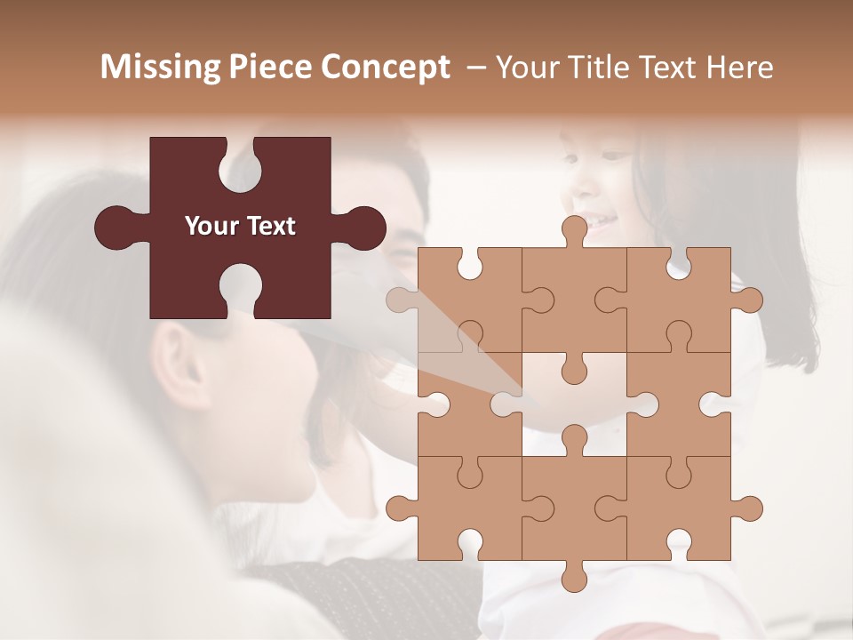 Home Relaxing Daughter PowerPoint Template