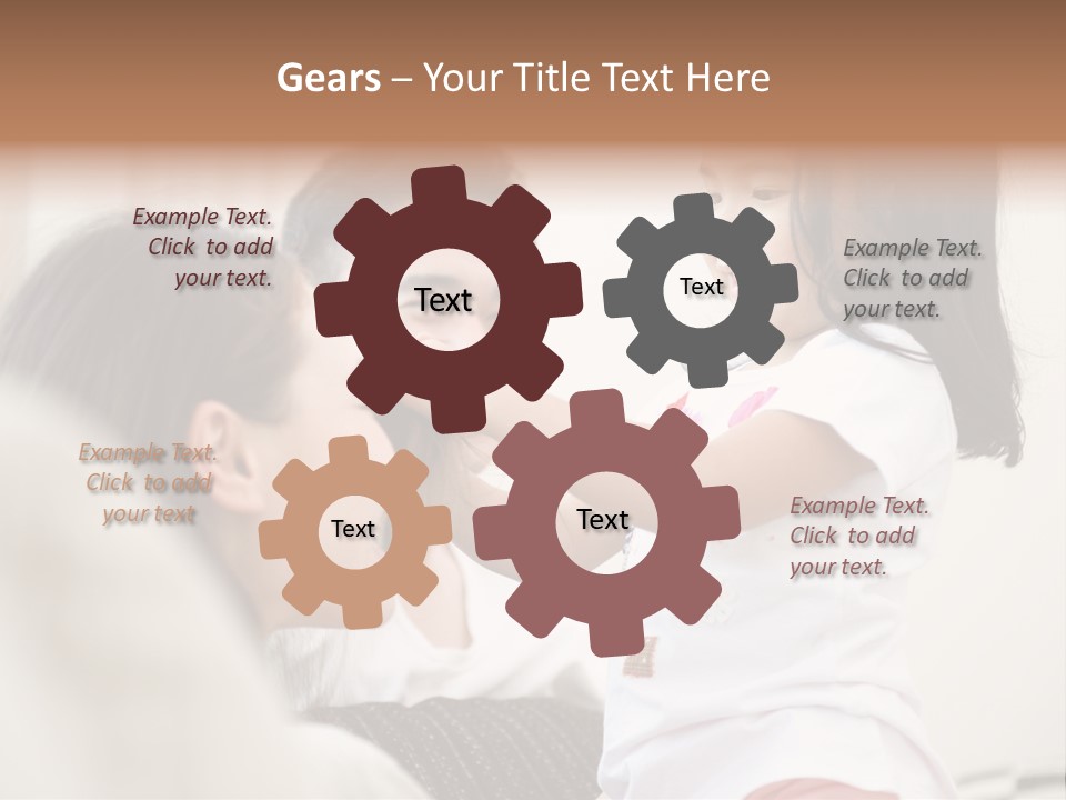 Home Relaxing Daughter PowerPoint Template