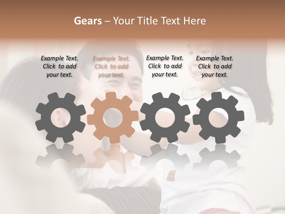 Home Relaxing Daughter PowerPoint Template