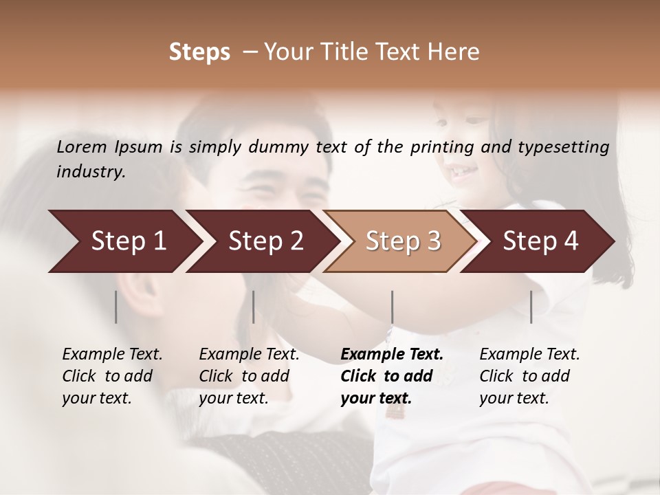 Home Relaxing Daughter PowerPoint Template