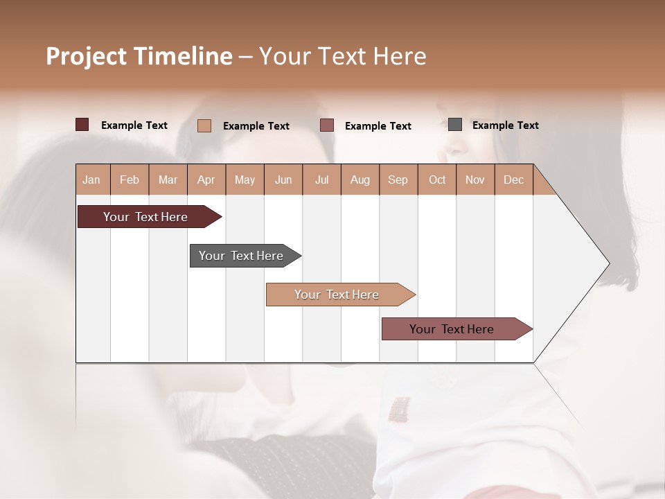 Home Relaxing Daughter PowerPoint Template