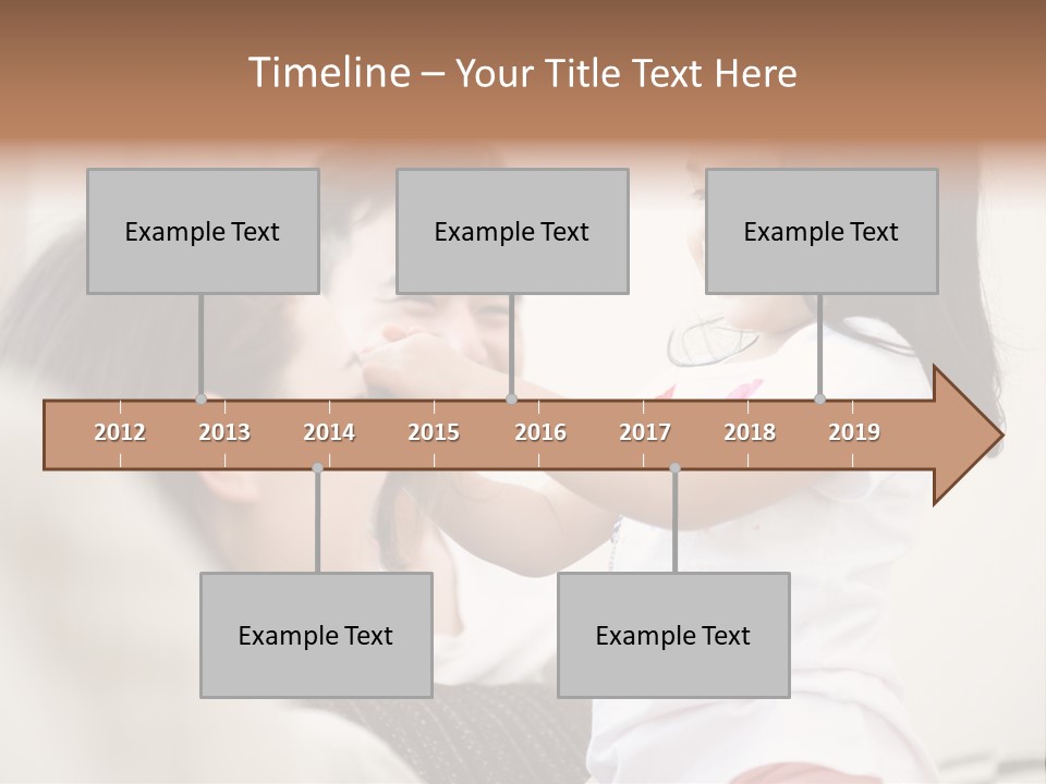 Home Relaxing Daughter PowerPoint Template