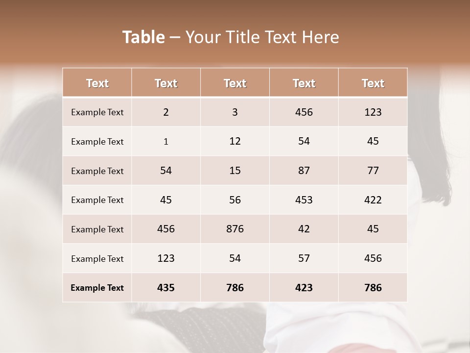 Home Relaxing Daughter PowerPoint Template