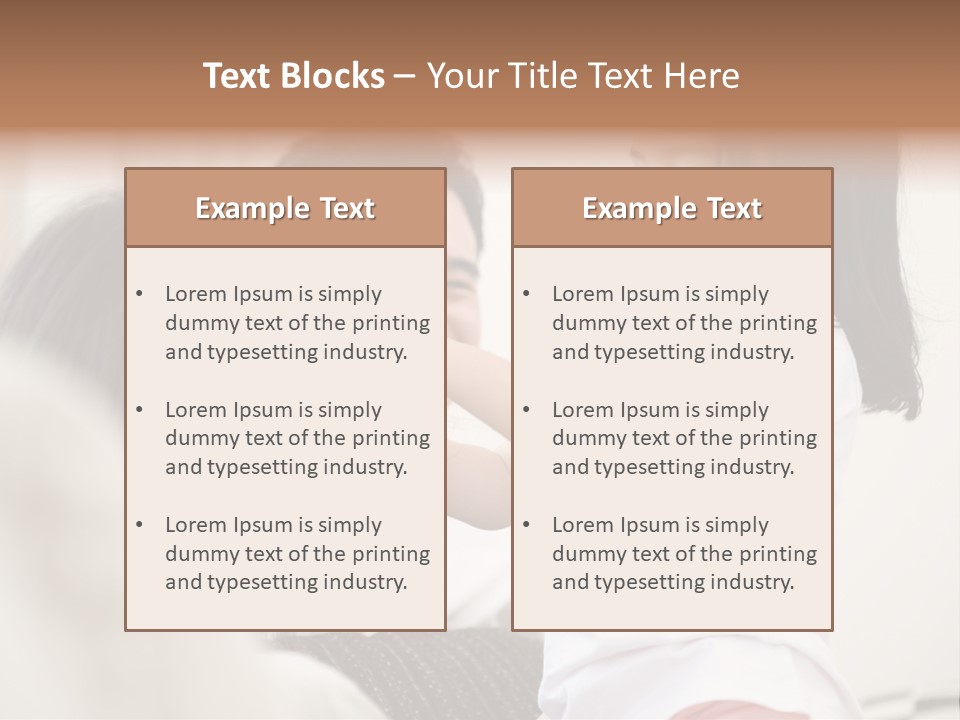 Home Relaxing Daughter PowerPoint Template