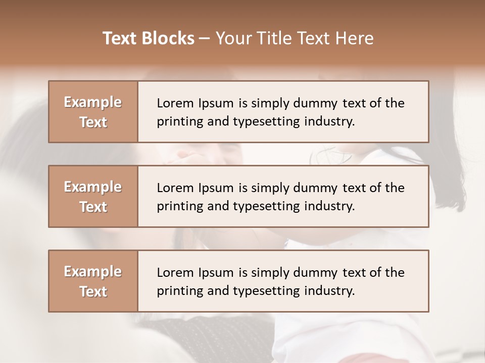 Home Relaxing Daughter PowerPoint Template