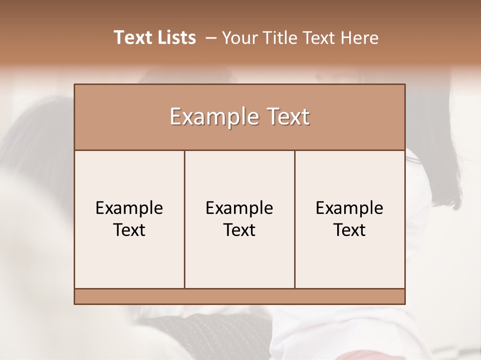 Home Relaxing Daughter PowerPoint Template