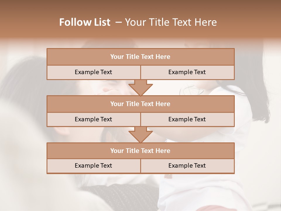 Home Relaxing Daughter PowerPoint Template