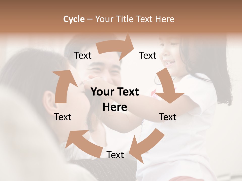 Home Relaxing Daughter PowerPoint Template