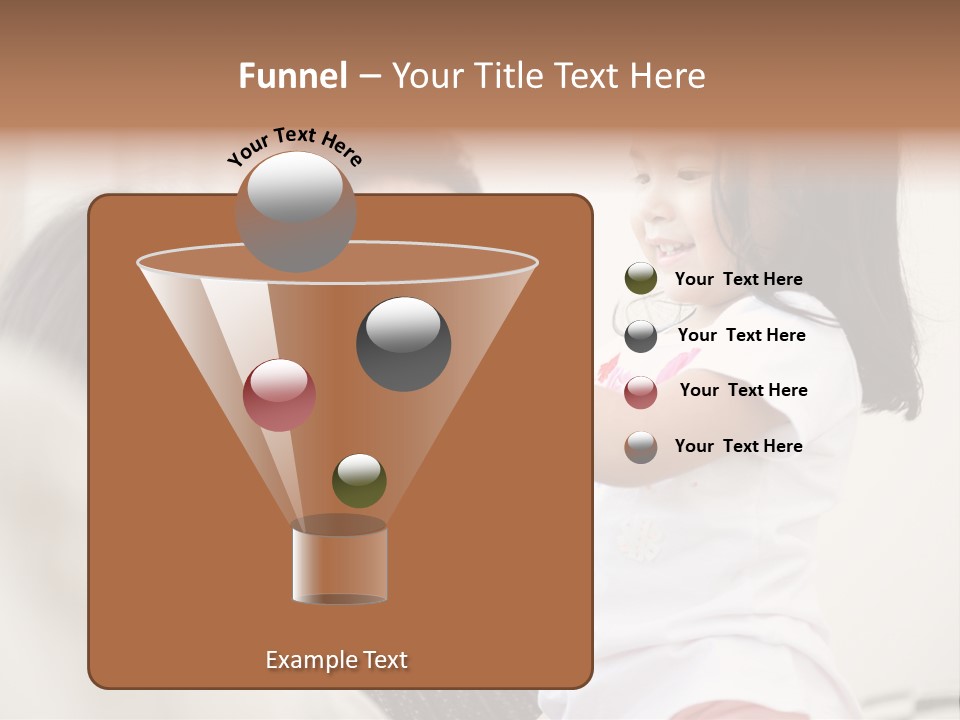 Home Relaxing Daughter PowerPoint Template