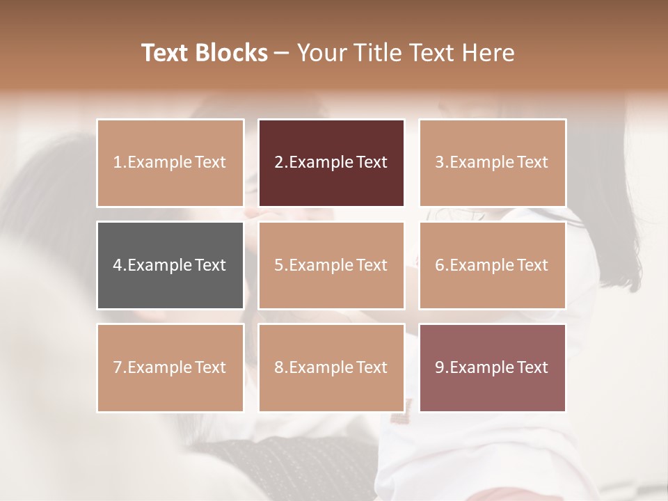 Home Relaxing Daughter PowerPoint Template