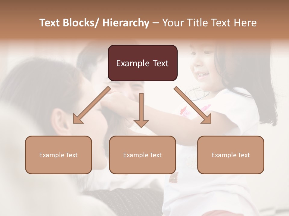 Home Relaxing Daughter PowerPoint Template