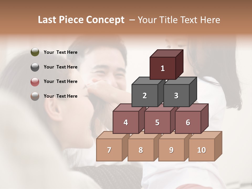 Home Relaxing Daughter PowerPoint Template